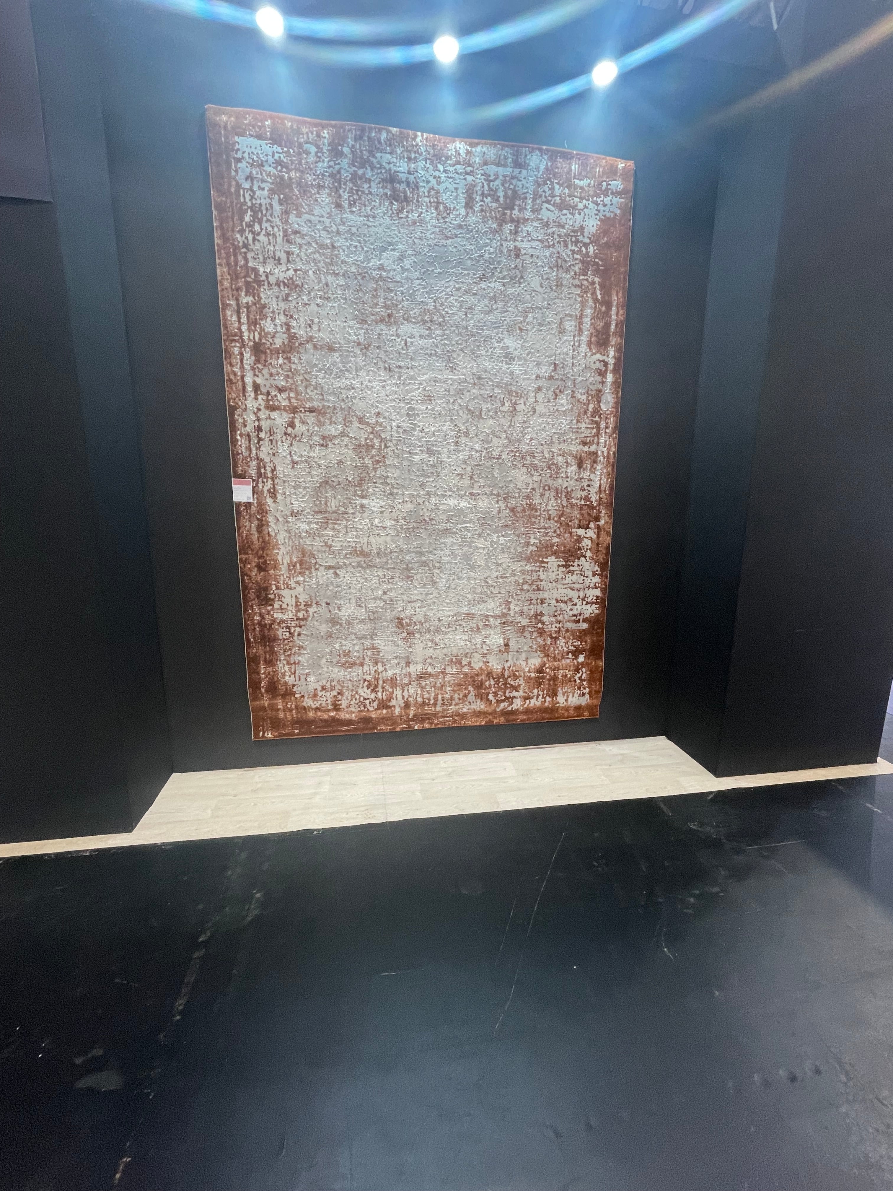 Kuza border designer contemporary textured Rug-Renaissance Design Studio