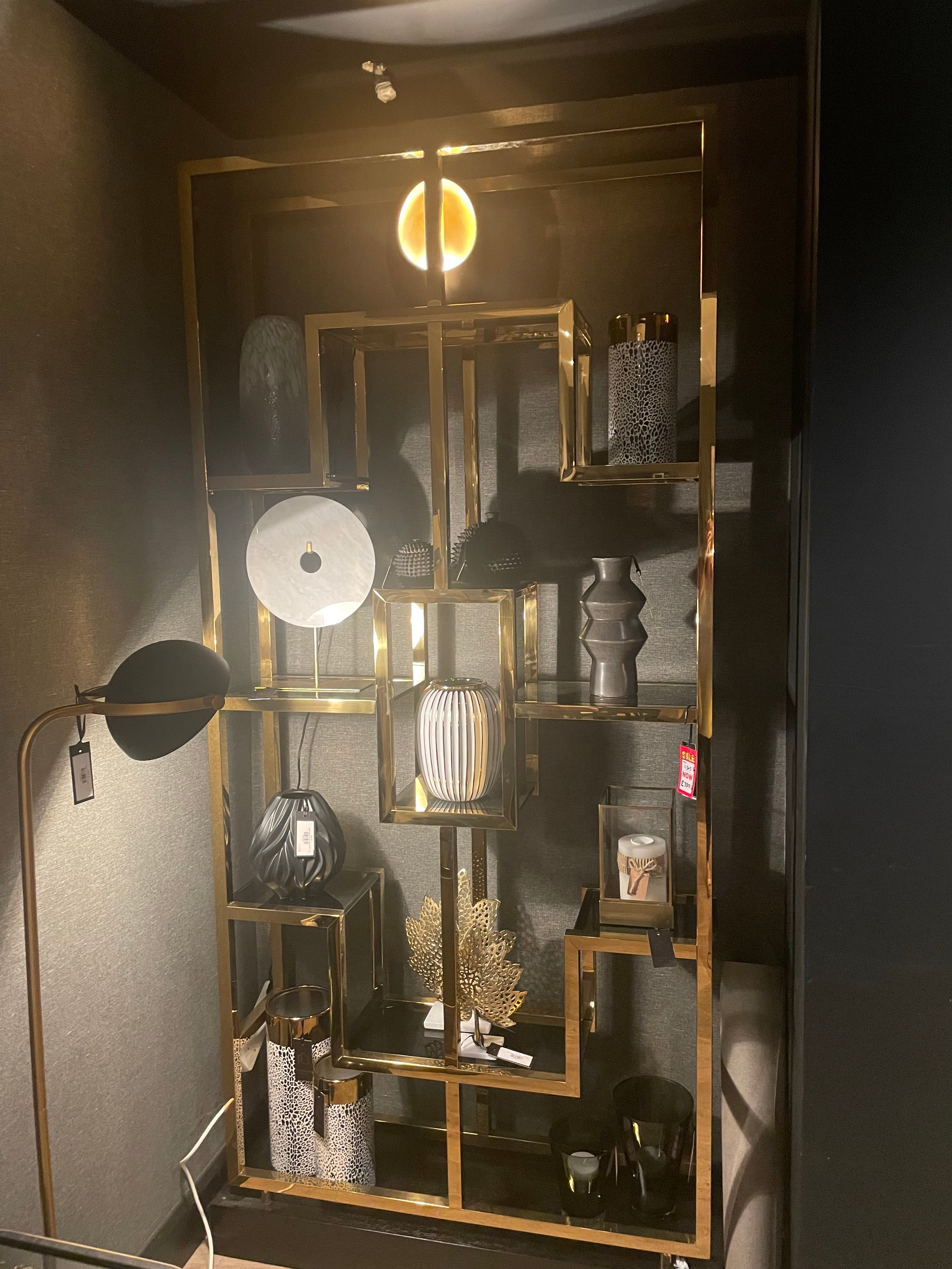 Lagonda Display wall unit by Eichholtz less 30% ex showroom-Renaissance Design Studio