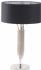 Langan table lamp in nickel with black shade Clearance