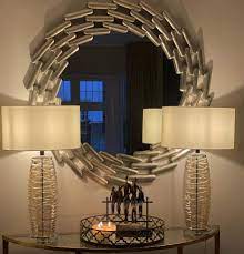 Lanthe large oversized Link Mirror. REDUCED to clearance price-Renaissance Design Studio