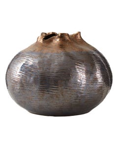 Large Asymmetrical Metalic Vase-Renaissance Design Studio