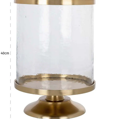 Large Hurricane Janet gold and glass