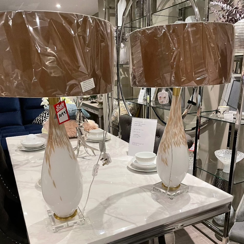 Large statement table lamp REDUCED sold in sets only-Renaissance Design Studio