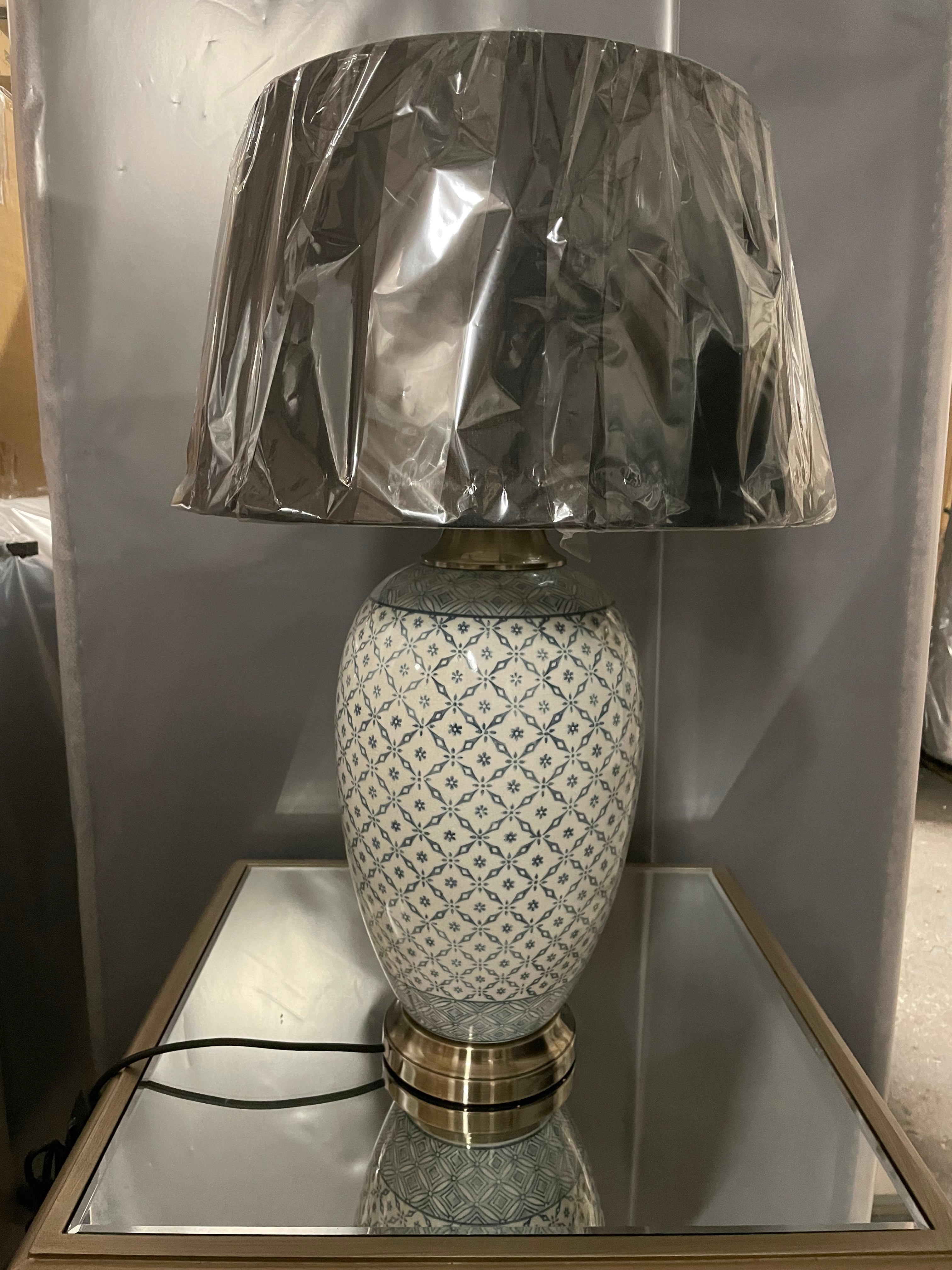 Lattice pattern lamp ex display sold in a pair only Price ea-Renaissance Design Studio