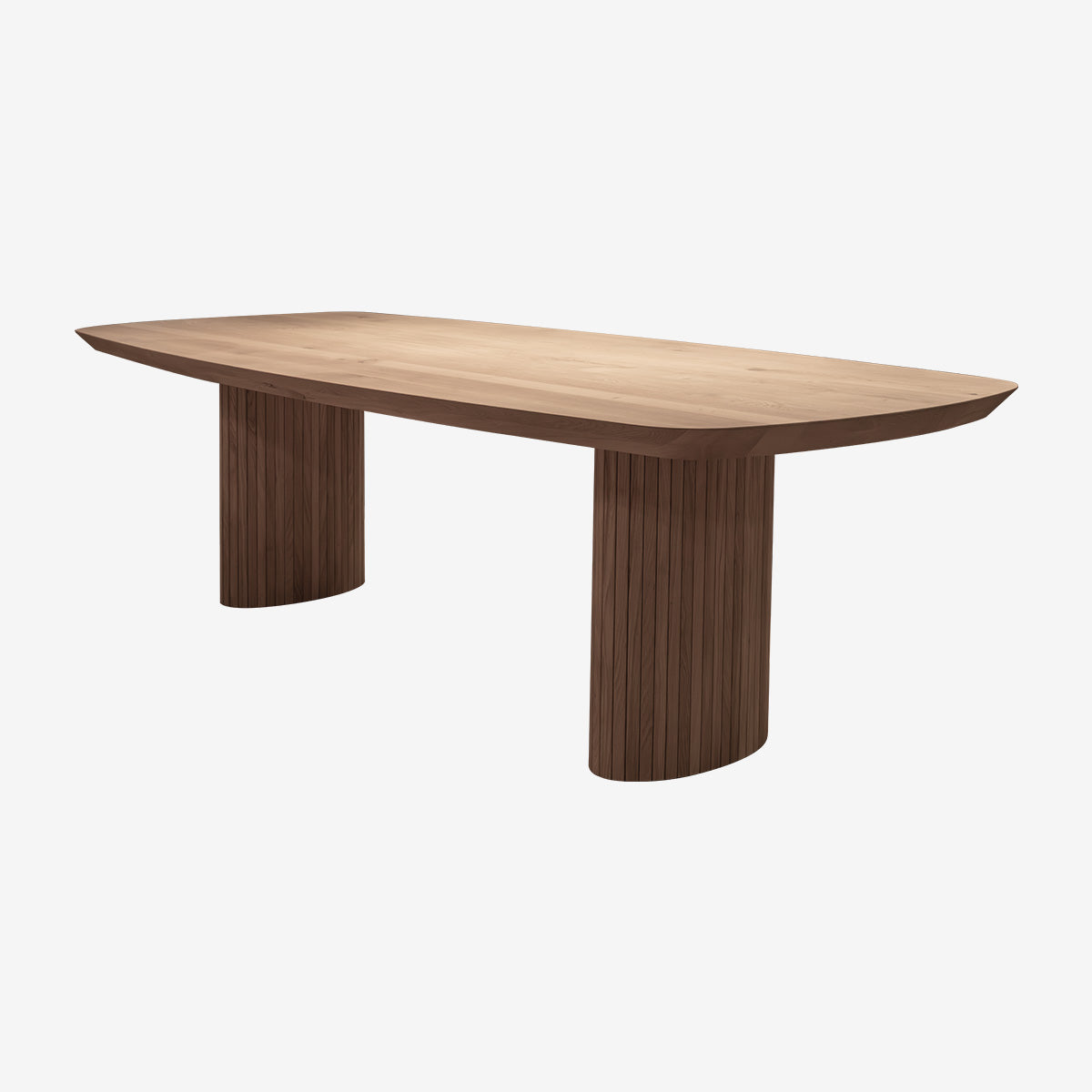 Lattuh Oval Semi Solid Oak Table custom made-Renaissance Design Studio