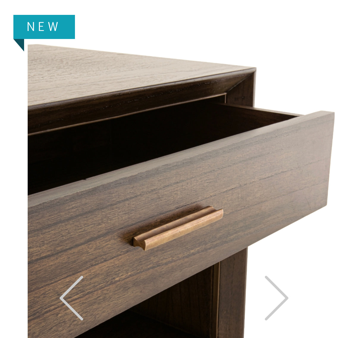 LEANAN WIDE BEDSIDE CABINET-Renaissance Design Studio