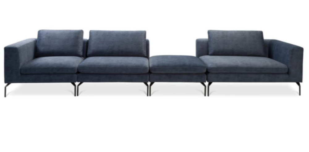 Lela Modular Bespoke Sofa with extra wide seats and chaise and USB port reduced this week-corner sofas-Renaissance Design Studio