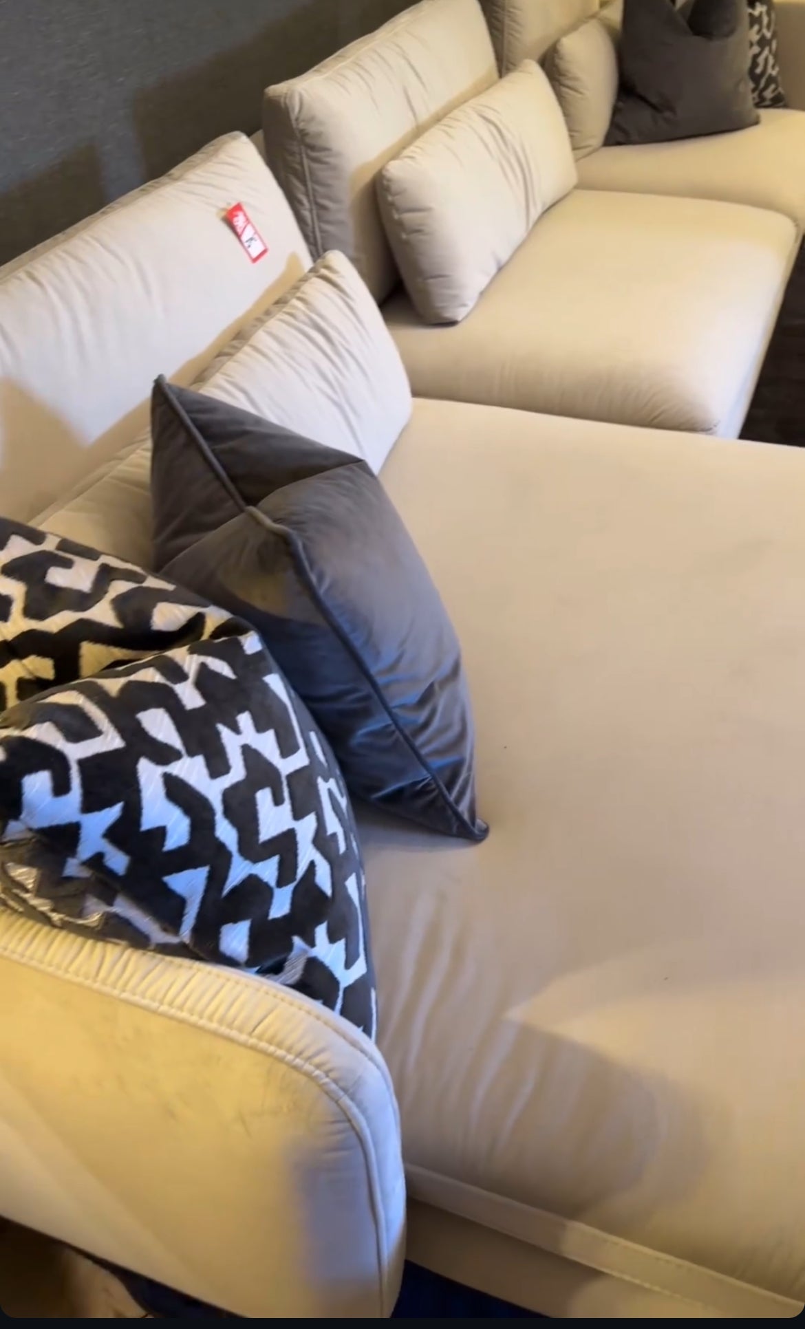 Lela Modular Bespoke Sofa with extra wide seats and chaise and USB port reduced this week-corner sofas-Renaissance Design Studio