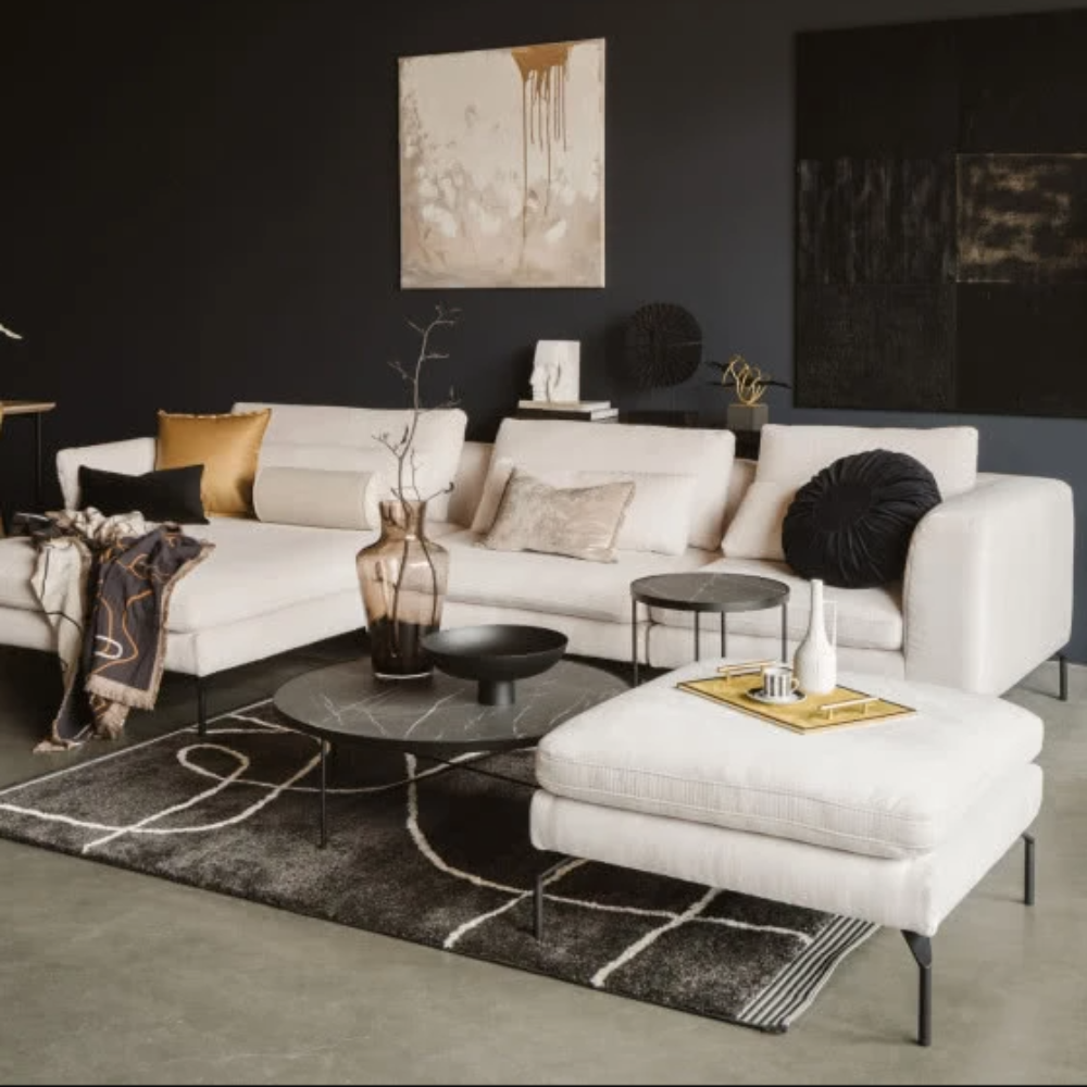 Lela Modular Bespoke Sofa with extra wide seats and chaise and USB port reduced this week-corner sofas-Renaissance Design Studio