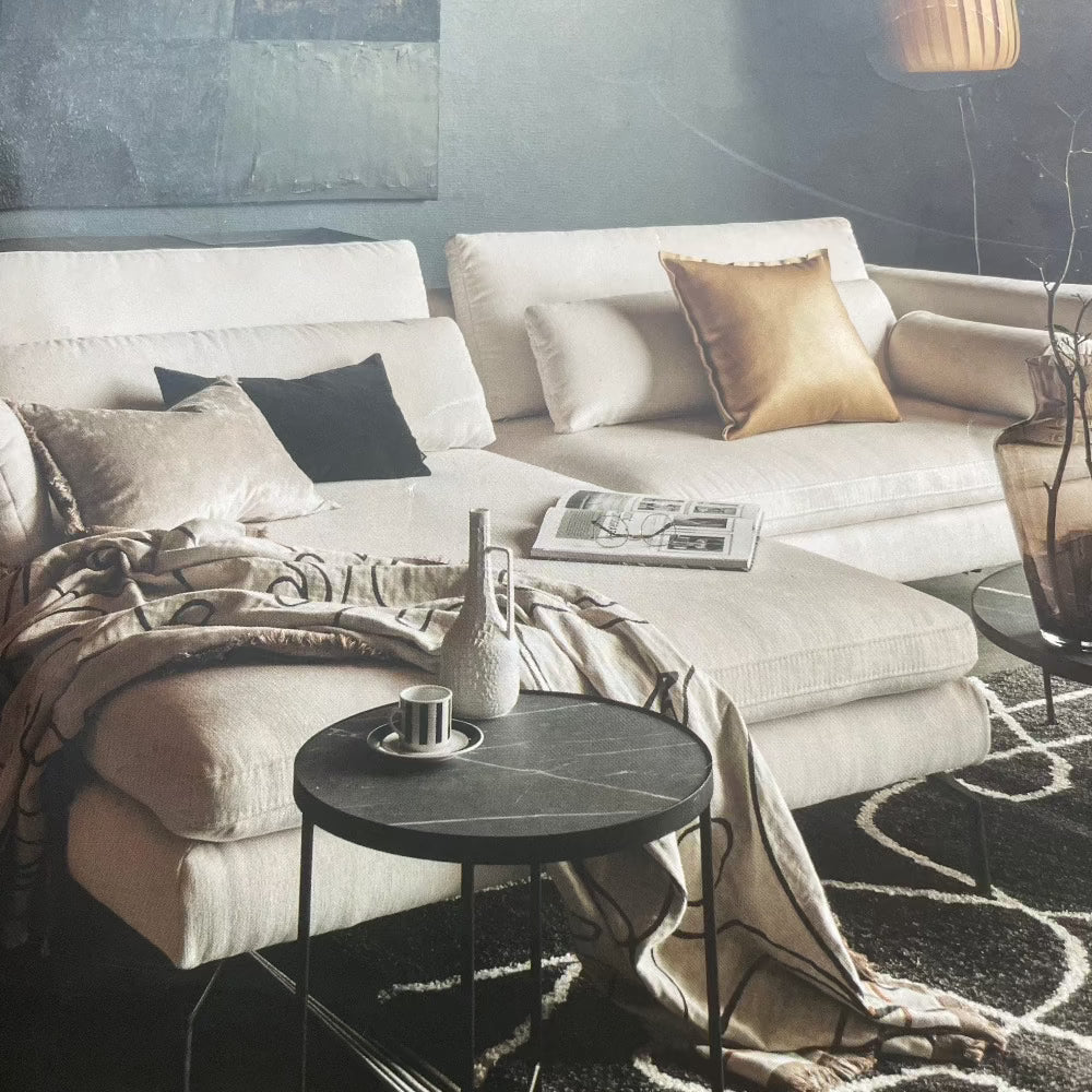 Lela Modular Bespoke Sofa with extra wide seats and chaise and USB port reduced this week-corner sofas-Renaissance Design Studio