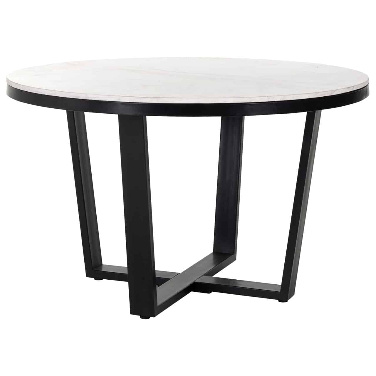 Lexi round marble dining table 130cm-Renaissance Design Studio
