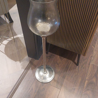 Libra tall glass hurricane