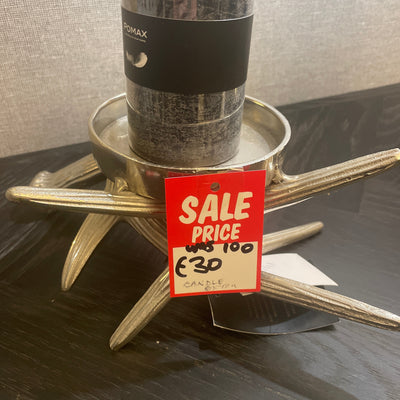 Libra X candle holder sale less than half price