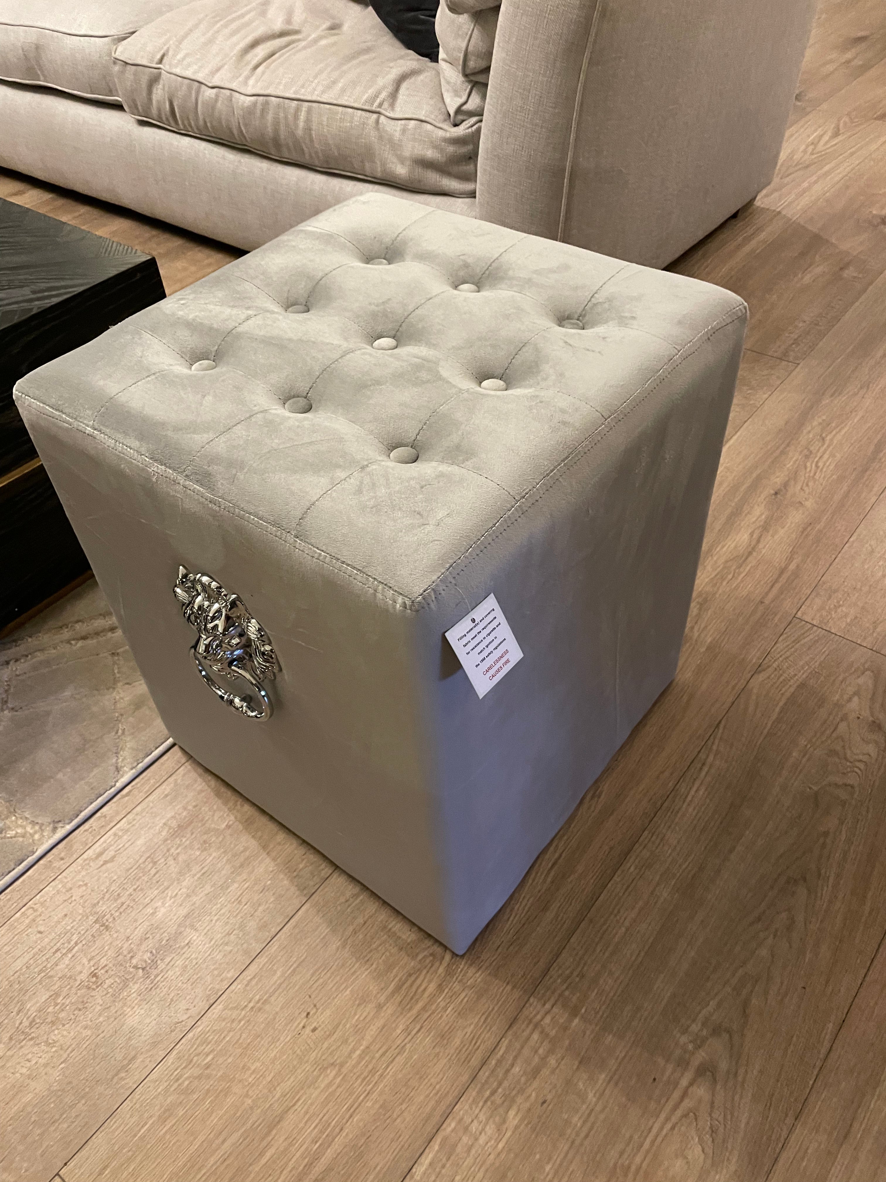 Lion head footstool-Footstool-Renaissance Design Studio