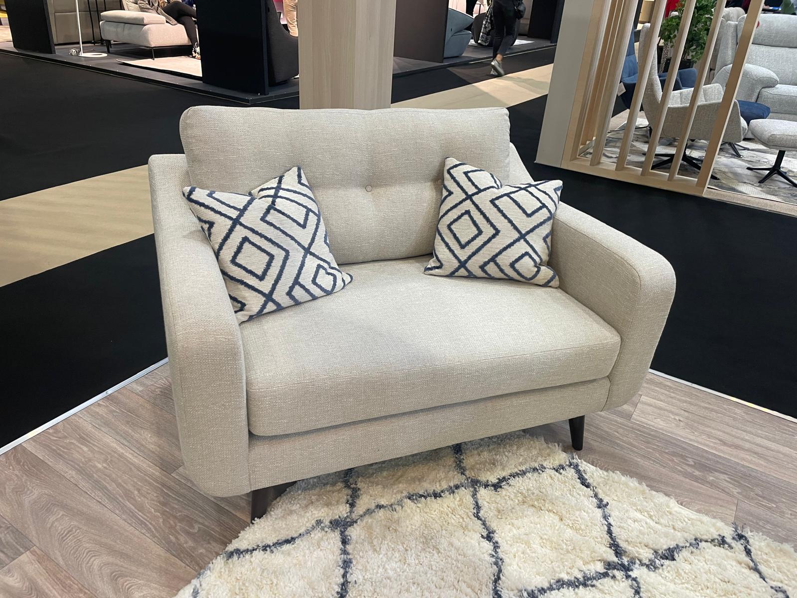 Lisbon corner group custom made for you in Taylor fabric by Whitemeadow with foam. AFB-Renaissance Design Studio