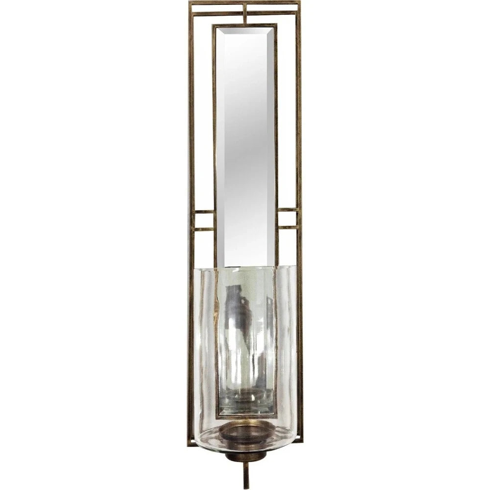 Lorenzo mirror with integrated sconce ( sold out )-Renaissance Design Studio