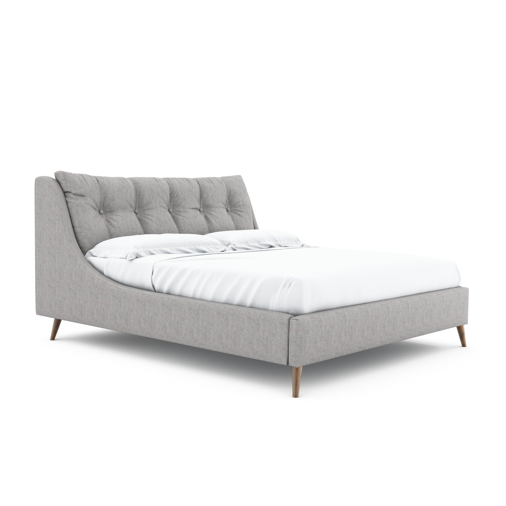 Louis Custom ultra modern styling handmade bed w delicious curves Price from €1475-Renaissance Design Studio