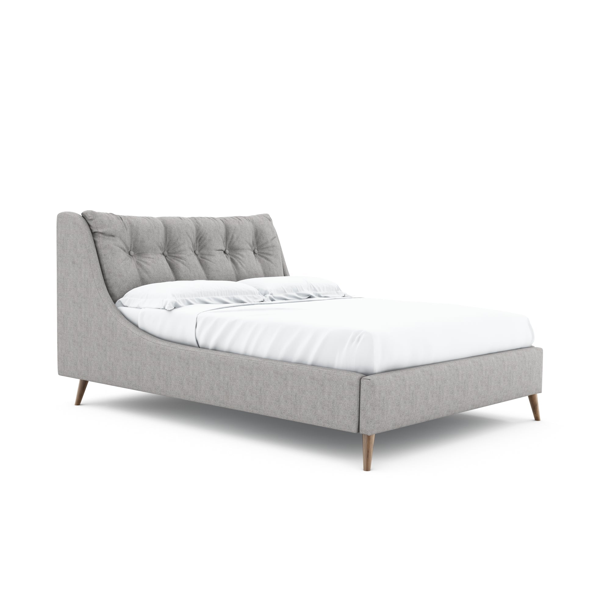 Louis Custom ultra modern styling handmade bed w delicious curves Price from €1475-Renaissance Design Studio