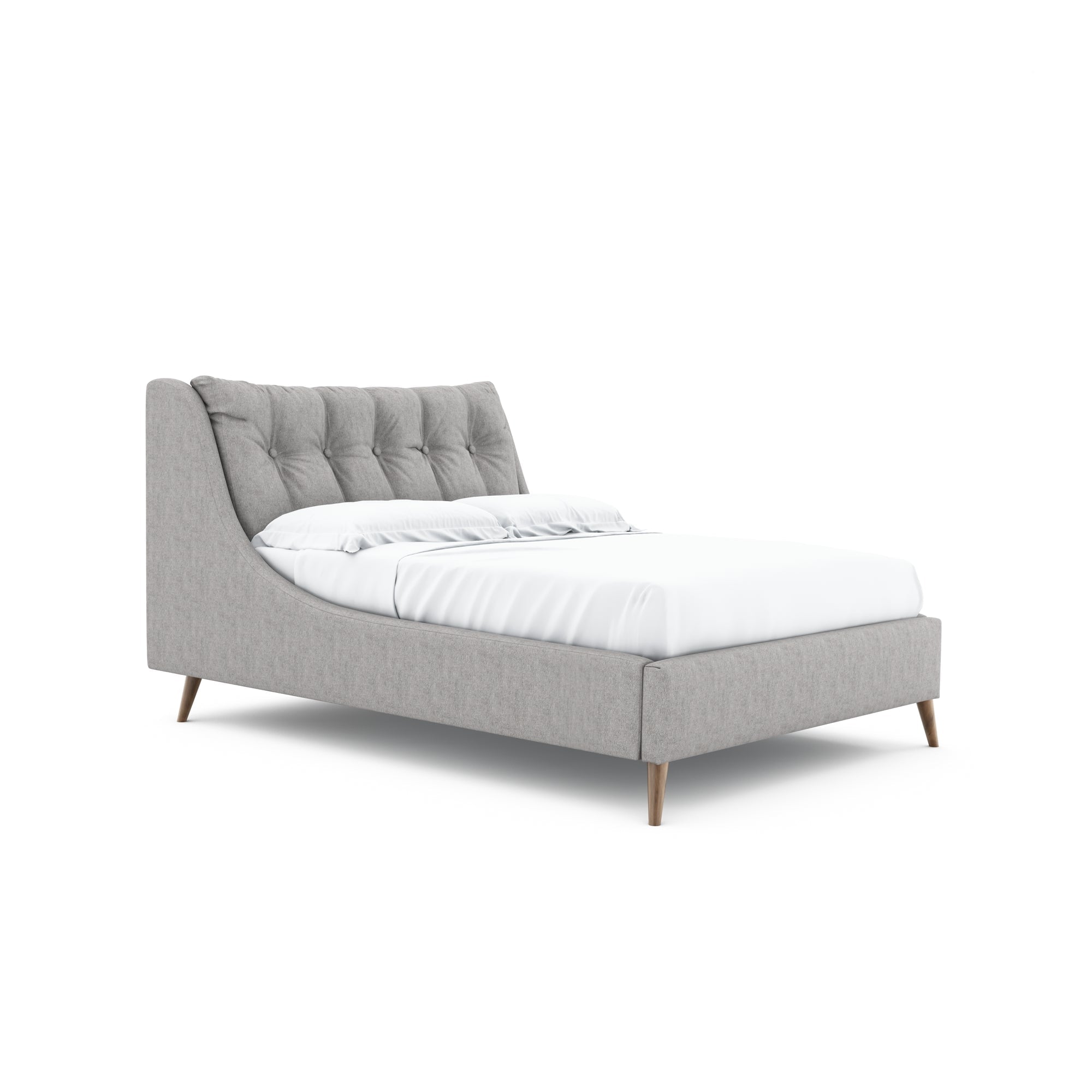 Louis Custom ultra modern styling handmade bed w delicious curves Price from €1475-Renaissance Design Studio