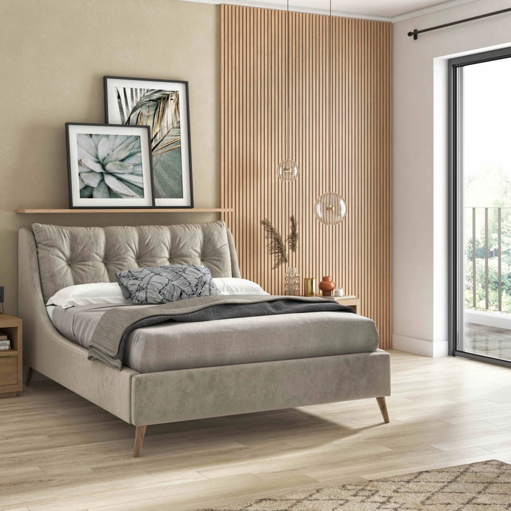 Louis Custom ultra modern styling handmade bed w delicious curves Price from €1475