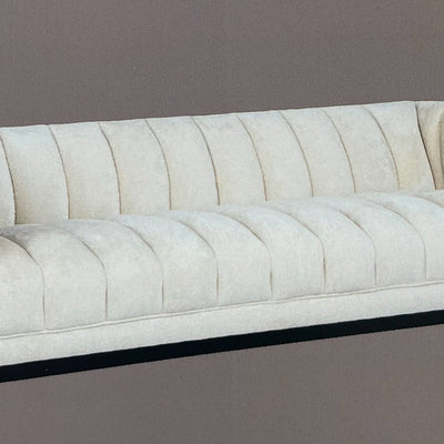 Lounge sofa white Beauty with plinth