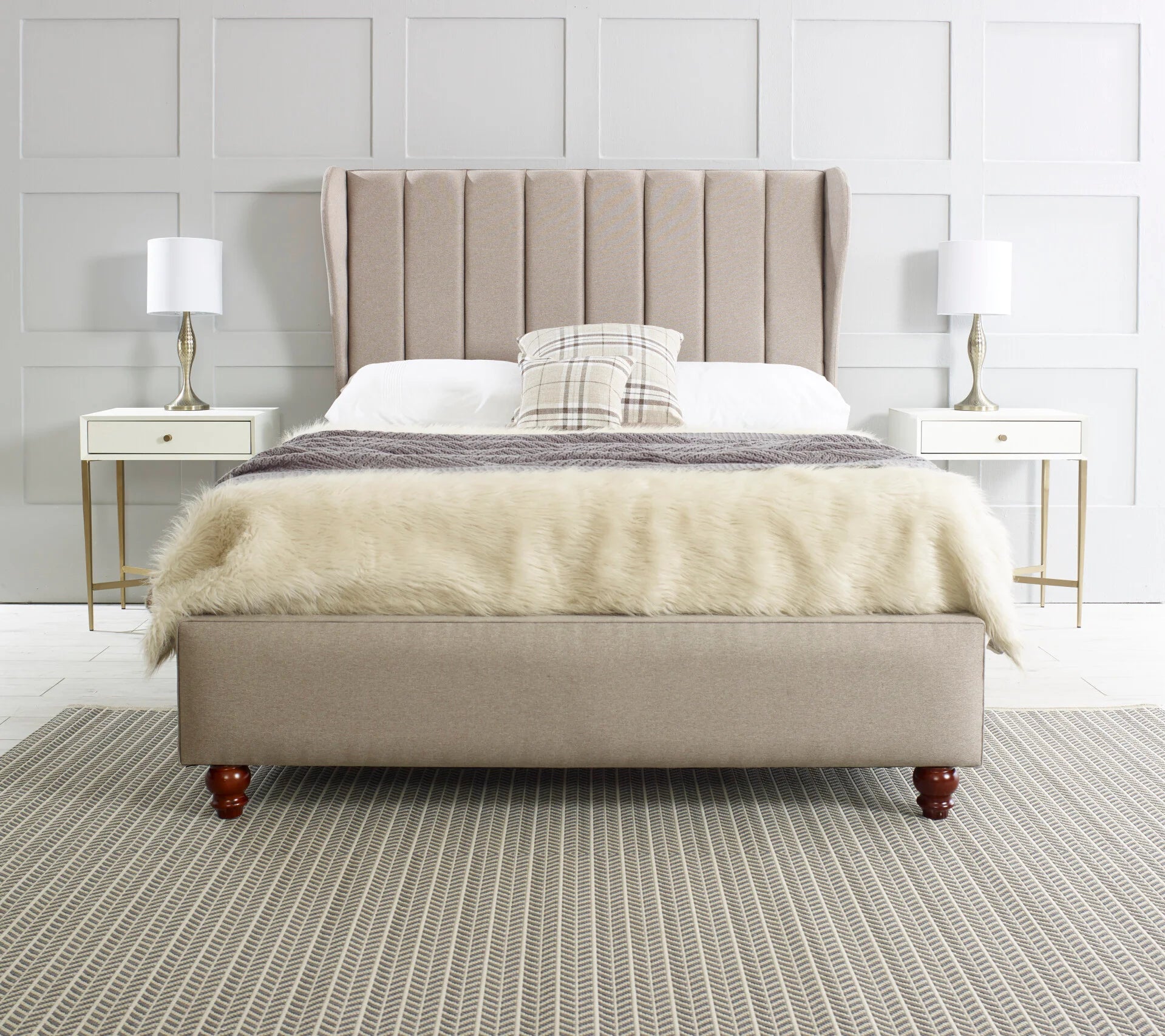 Lucerne bed frame custom made.-Renaissance Design Studio