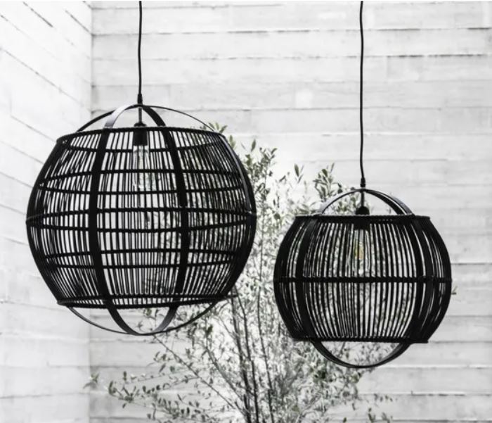 Mac Bamboo light n living Pendant Black reduced half price !-Pendant-Renaissance Design Studio