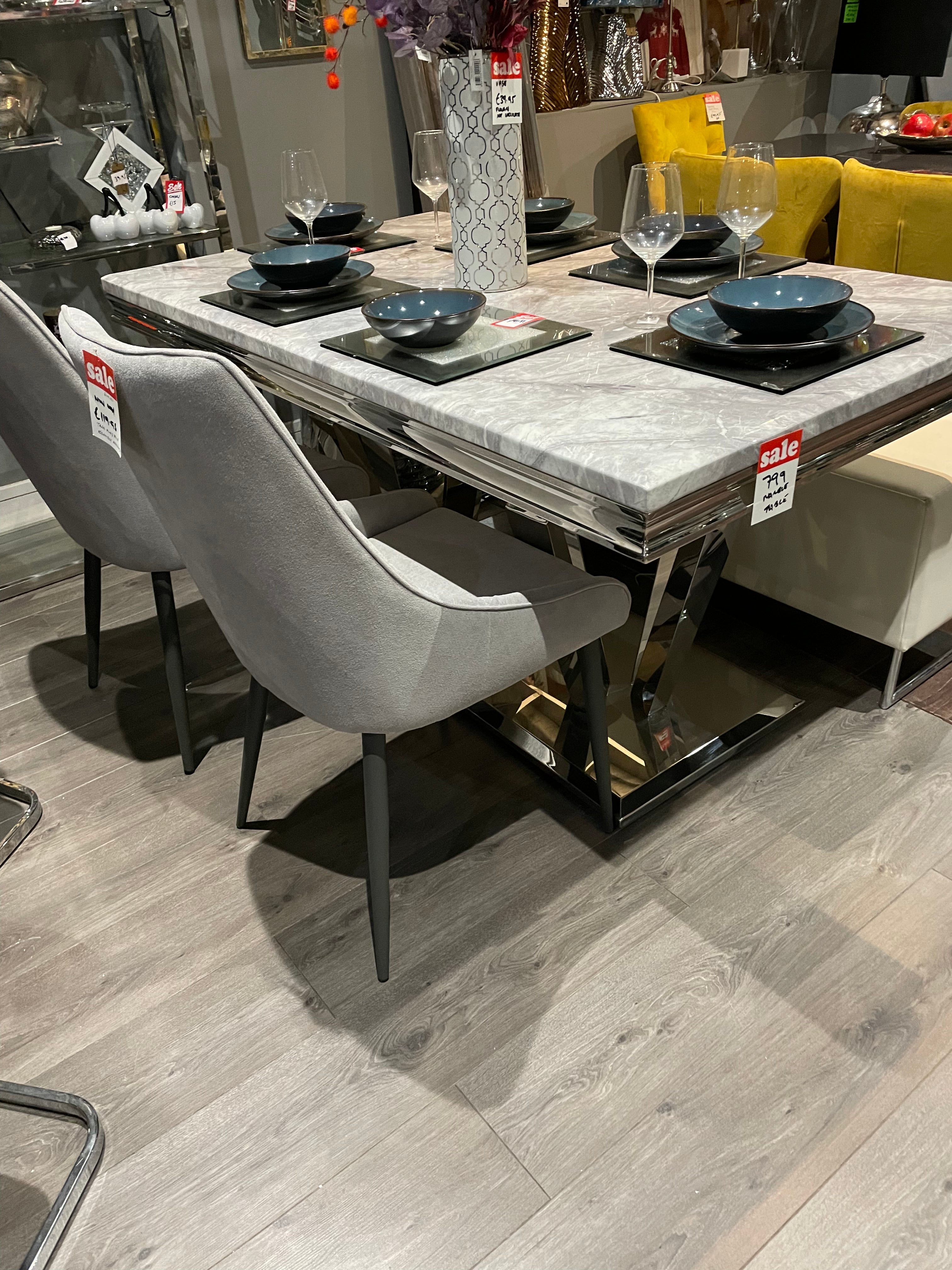 Marble dining table 160 cm clearance offer-Renaissance Design Studio