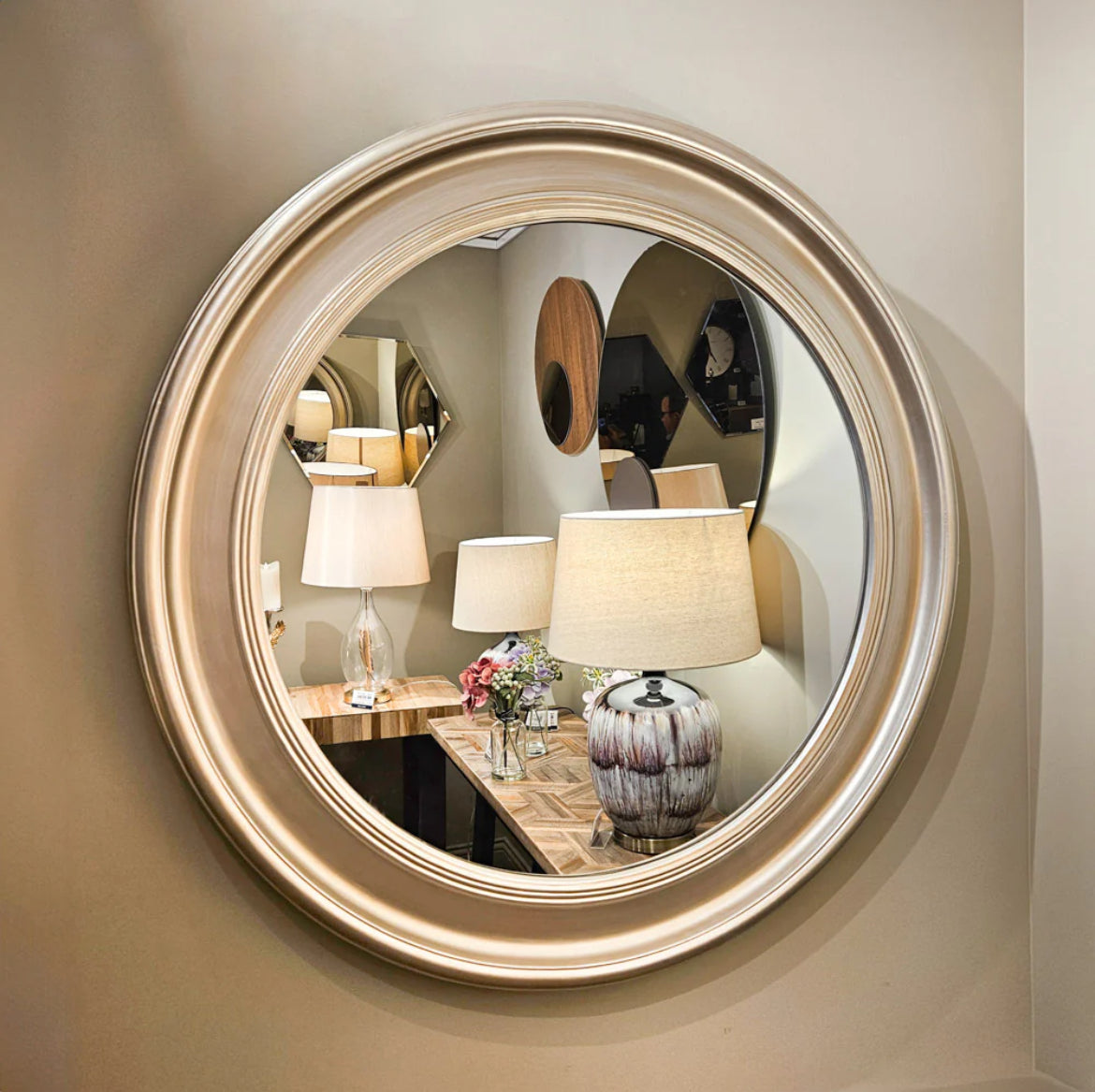 Marilyn 90 cm round mirror-Renaissance Design Studio