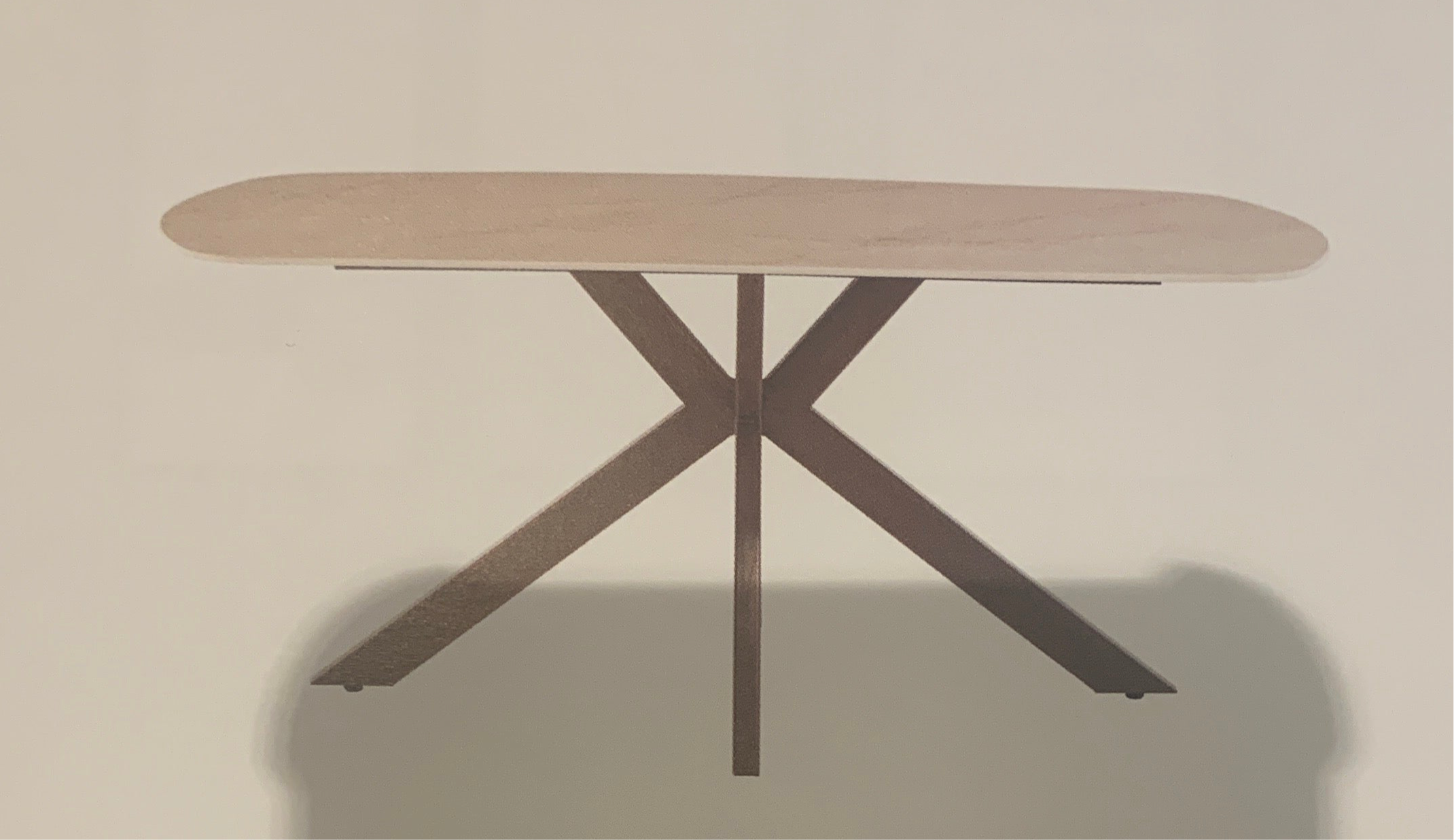 Marin dining table w marble effect top 180 cm and spider leg-Renaissance Design Studio
