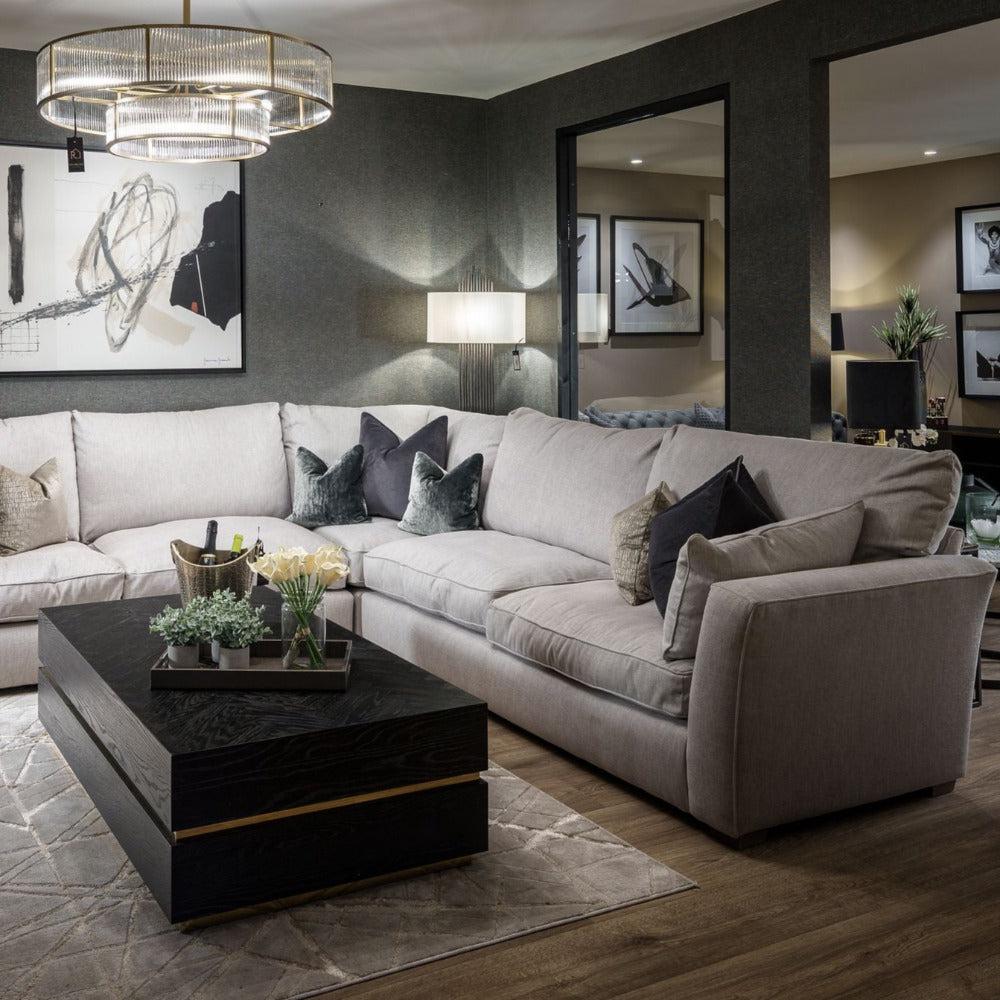 Maxwell luxury  x large corner  sofa by Westbridge in Marl   reduced