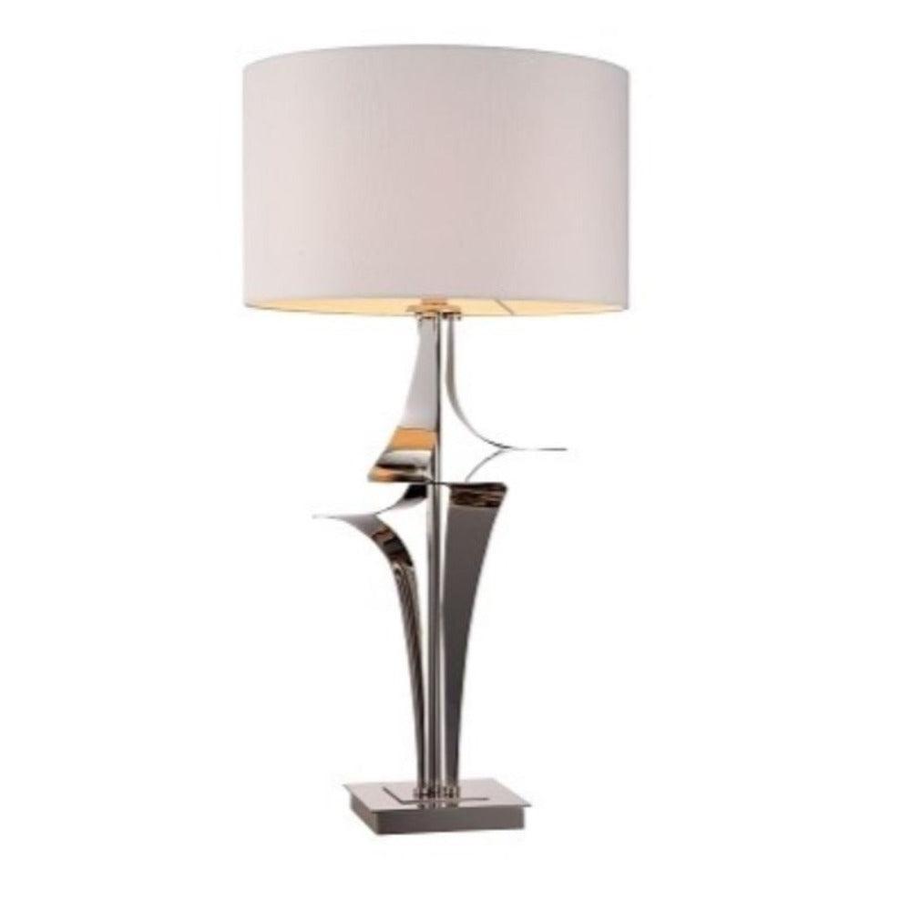 Medina Chrome Swirl Lamp. REDUCED-Table Lamp-Renaissance Design Studio