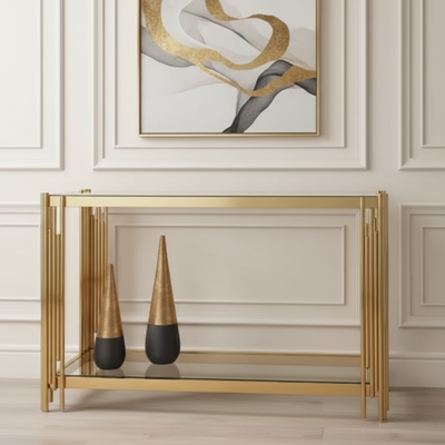 Medina Cohen  tubular console table  reduced (KD).