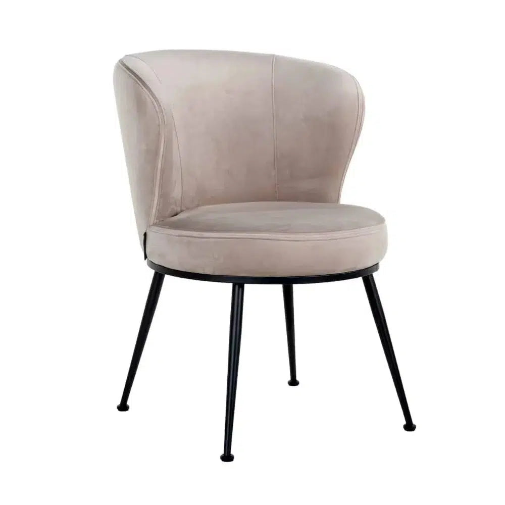 Melody Velvet Contemporary Dining chairs-Renaissance Design Studio