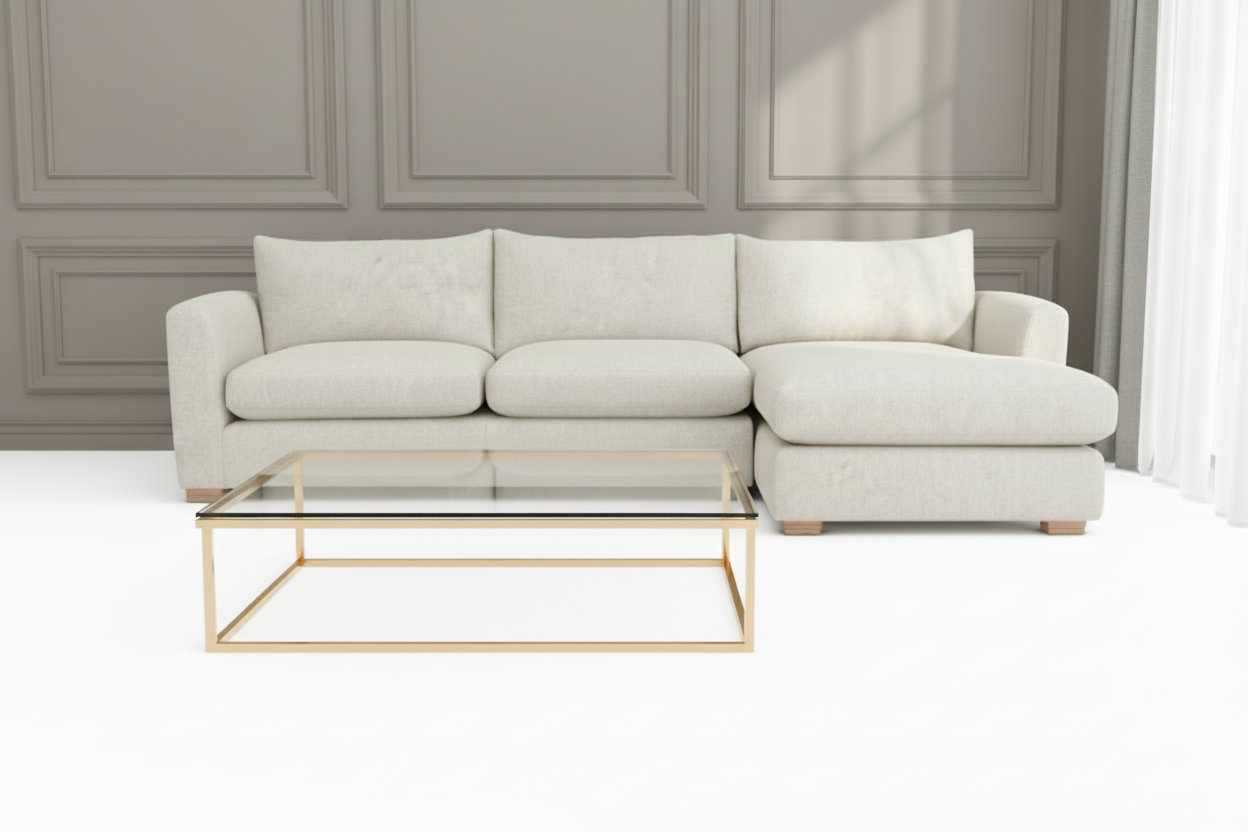 Metropolitan Corner sofa in Tuzzi package deal custom made for YOU !-Renaissance Design Studio