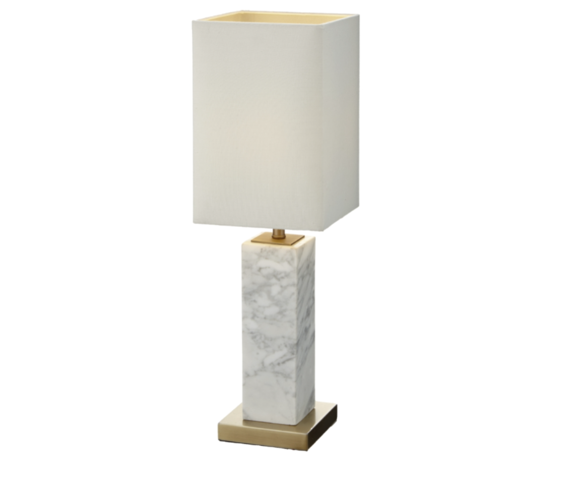Micaela White Marble Table Lamp SPECIAL-Table lamp-Renaissance Design Studio