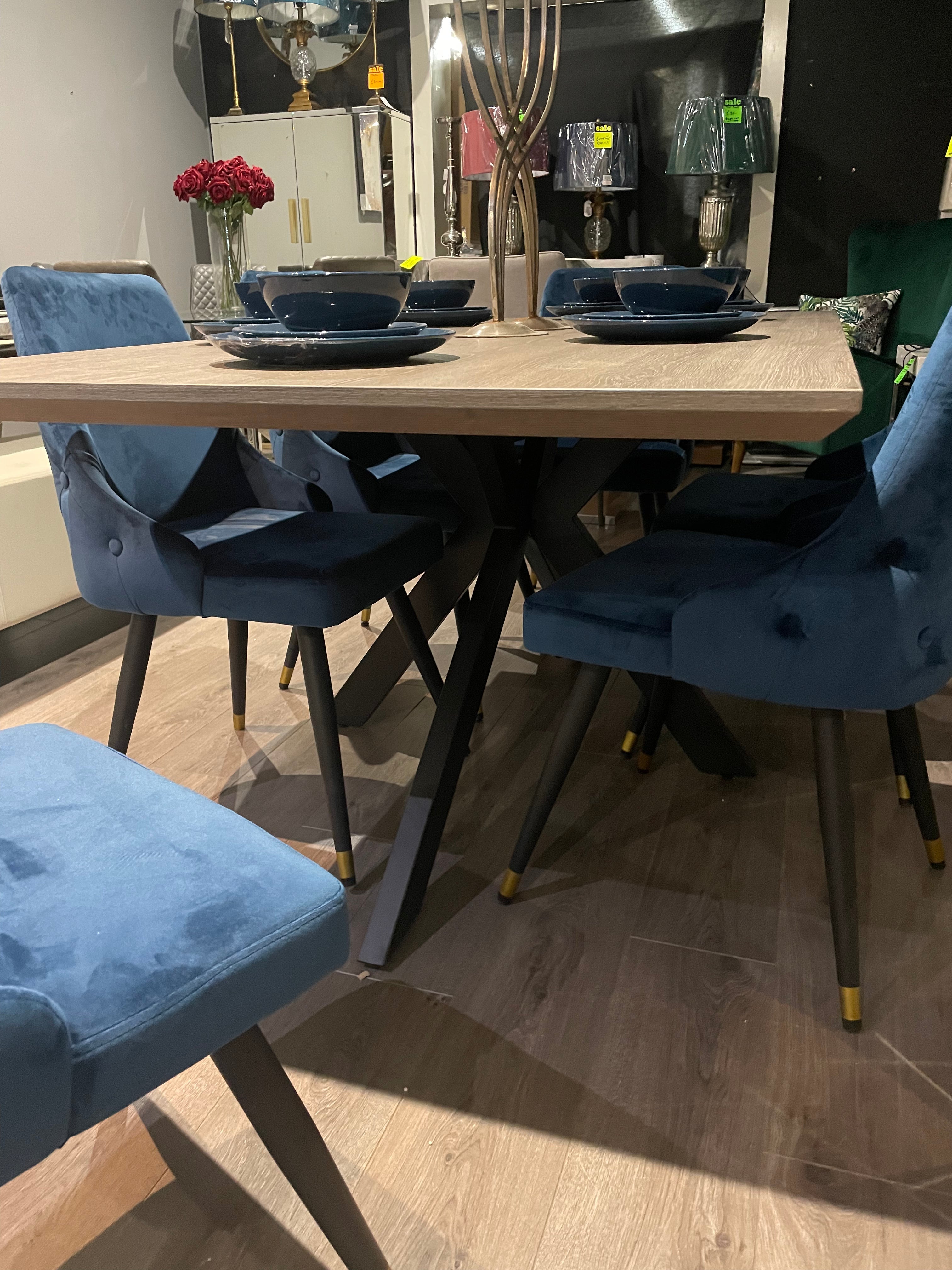 Mirabeau Rectangle Extending Dining Table 140cm - 180cm-Renaissance Design Studio