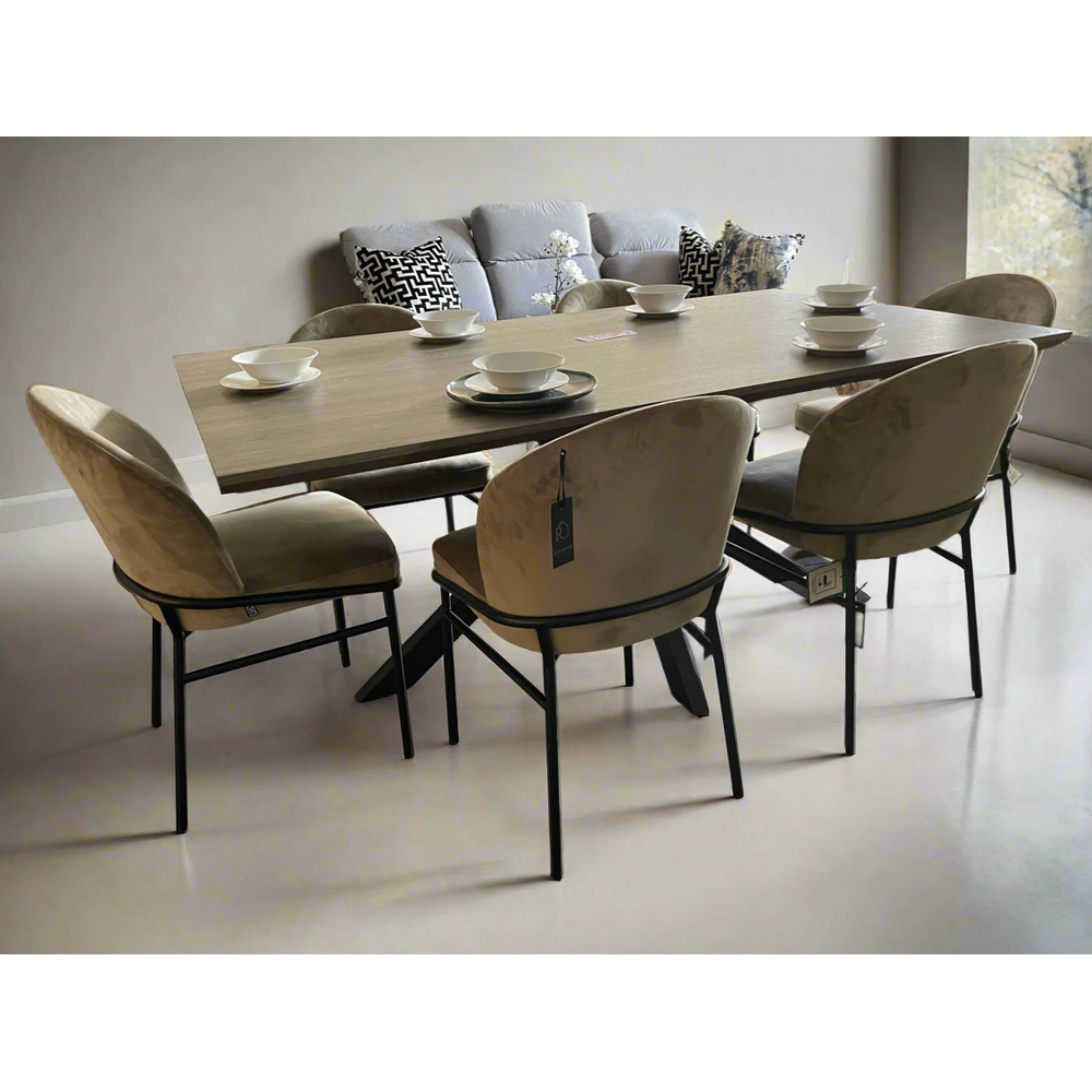Mirabeau Rectangle Extending Dining Table 140cm - 180cm-Renaissance Design Studio