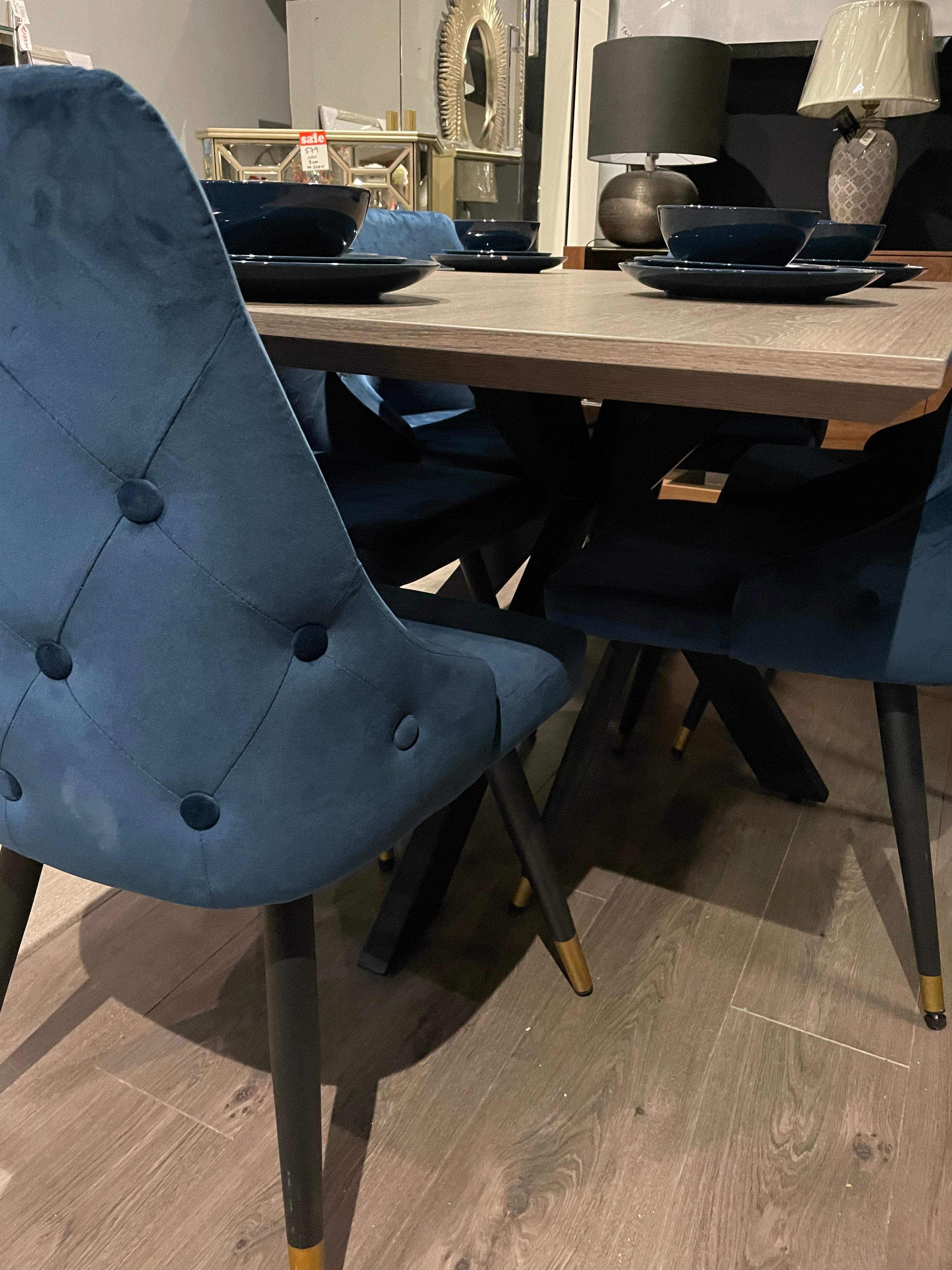 Mirabeau Rectangle Extending Dining Table 140cm - 180cm-Renaissance Design Studio