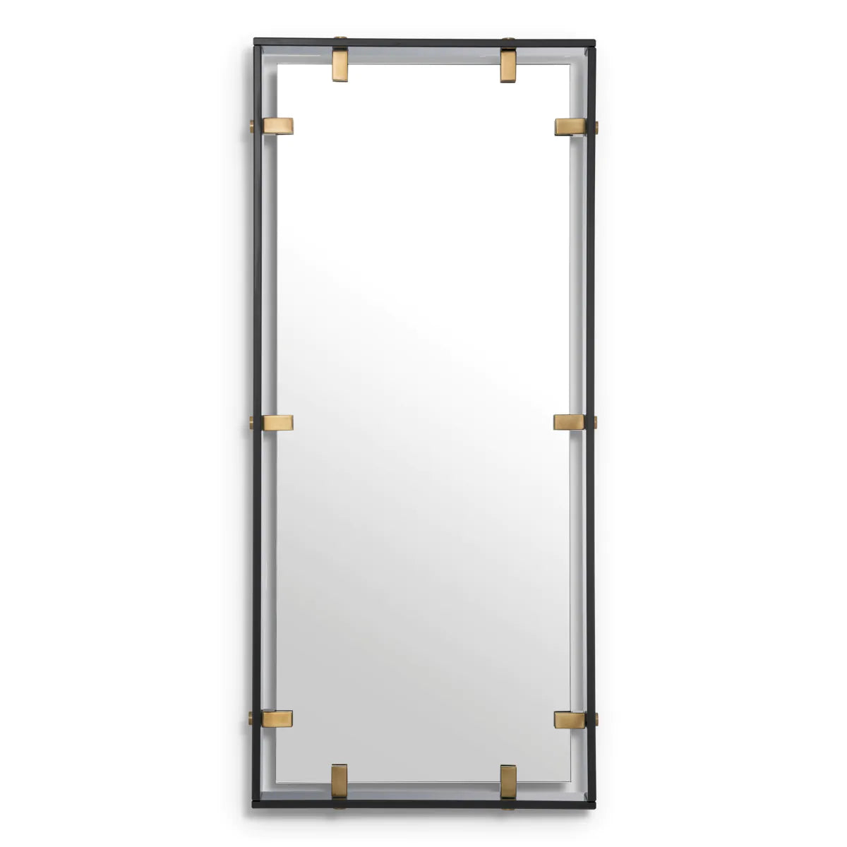 Mirror Verona S Smoke Glass & Antique Brass by Eichholtz-Renaissance Design Studio