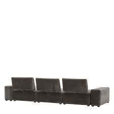 Mondial Modular Sofa with chaise by Eichholtz save up to 50% off ex display-Sofa-Renaissance Design Studio