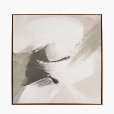 Monochrome Square Abstract Canvas