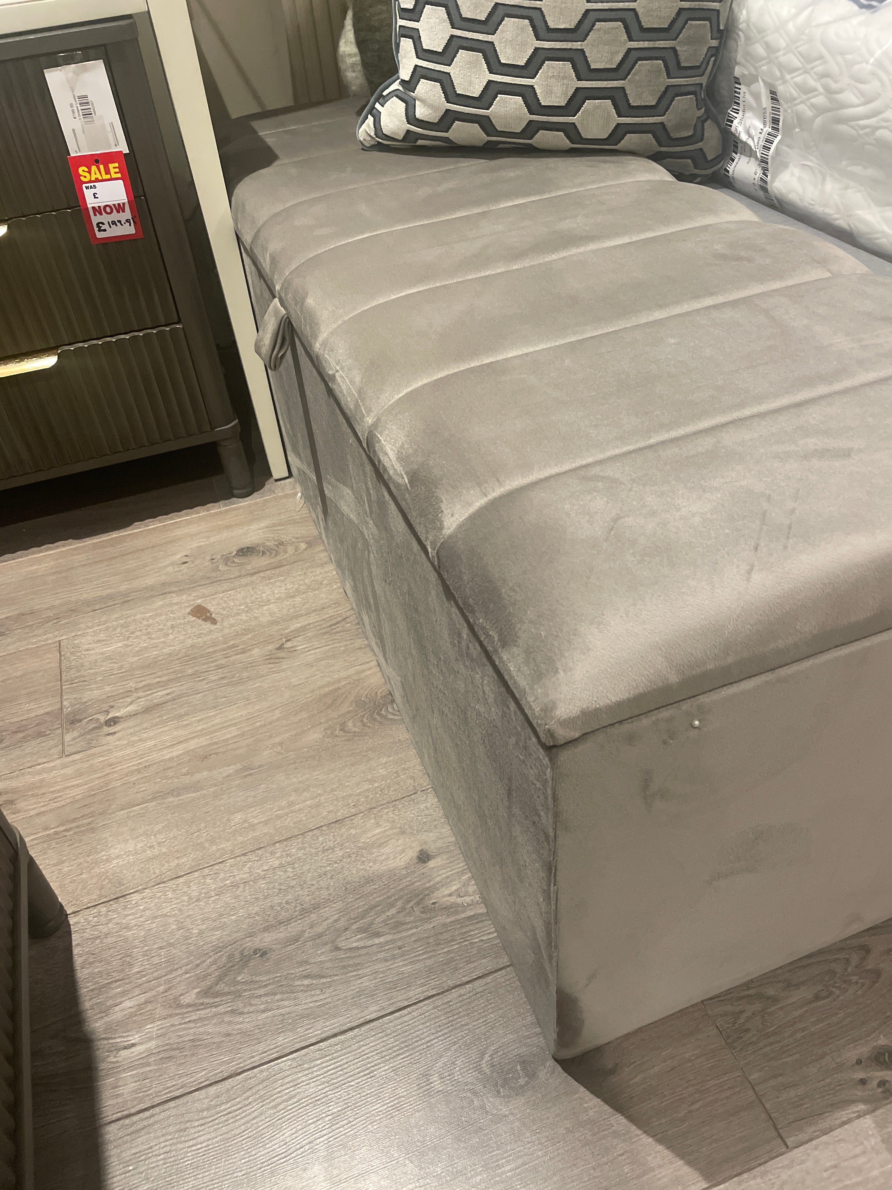 Montana blanket box 124 cm custom made in choice of velvet colours save 10%.-Renaissance Design Studio