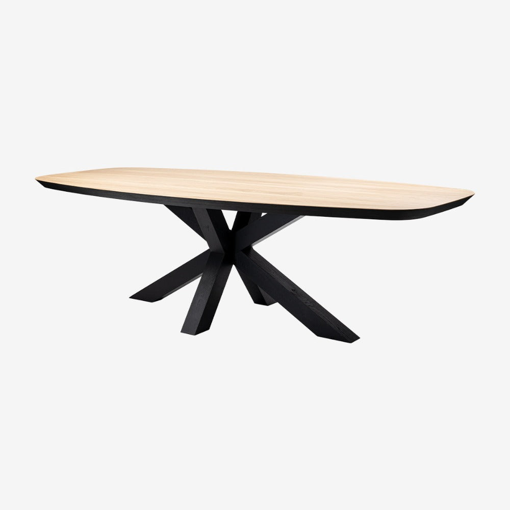 Monterey Whalebone extra width bespoke dining table with spider leg