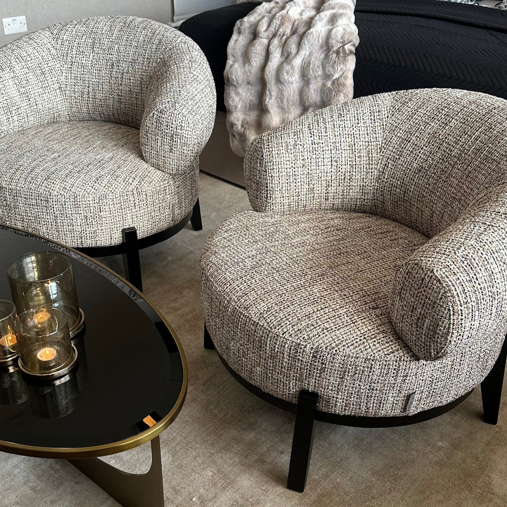 Montreal Armchair on plinth in Renegade Desert-Armchair-Renaissance Design Studio