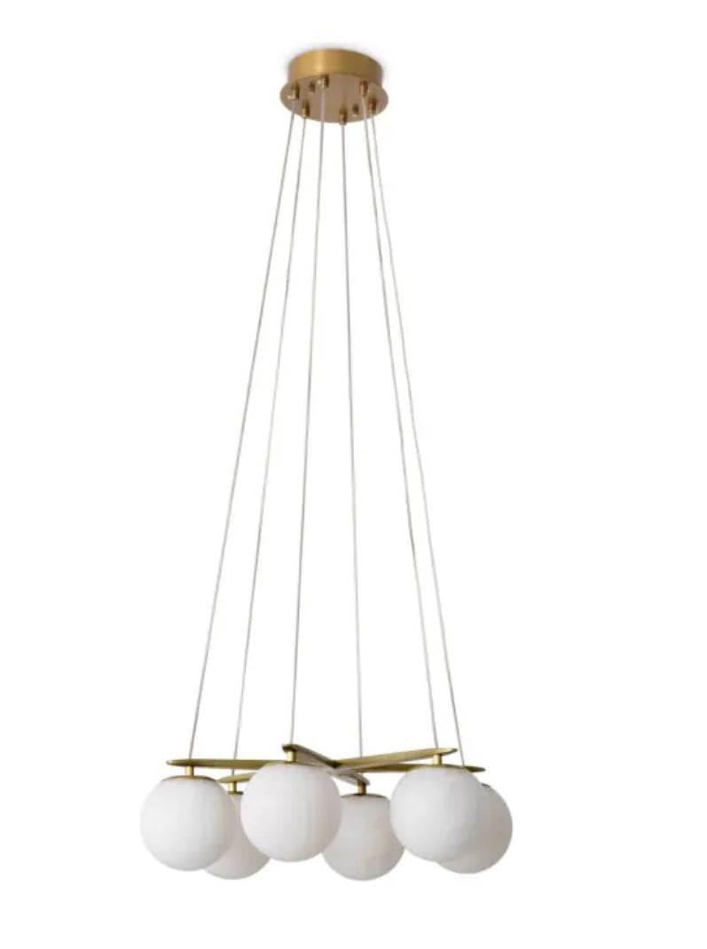 Morro alabaster chandelier by Eichholtz-Renaissance Design Studio