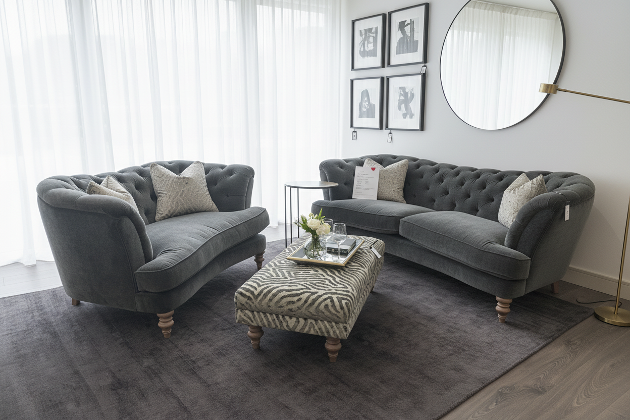 Muse 3 piece sofa group by Westbridge in stock for immediate delivery at REDUCED price-Sofas-Renaissance Design Studio