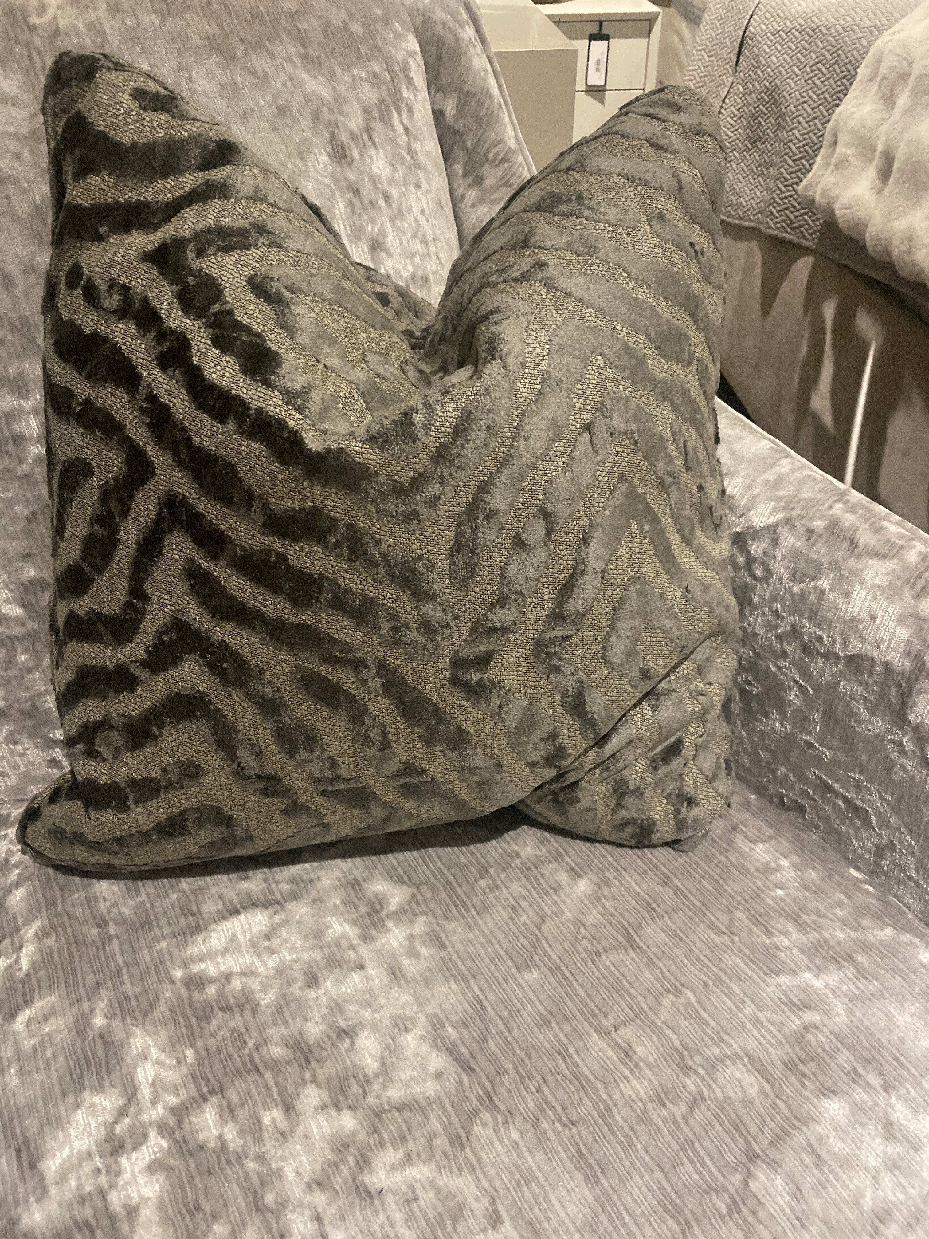 Muse bespoke cushion feather filled reduced-Renaissance Design Studio