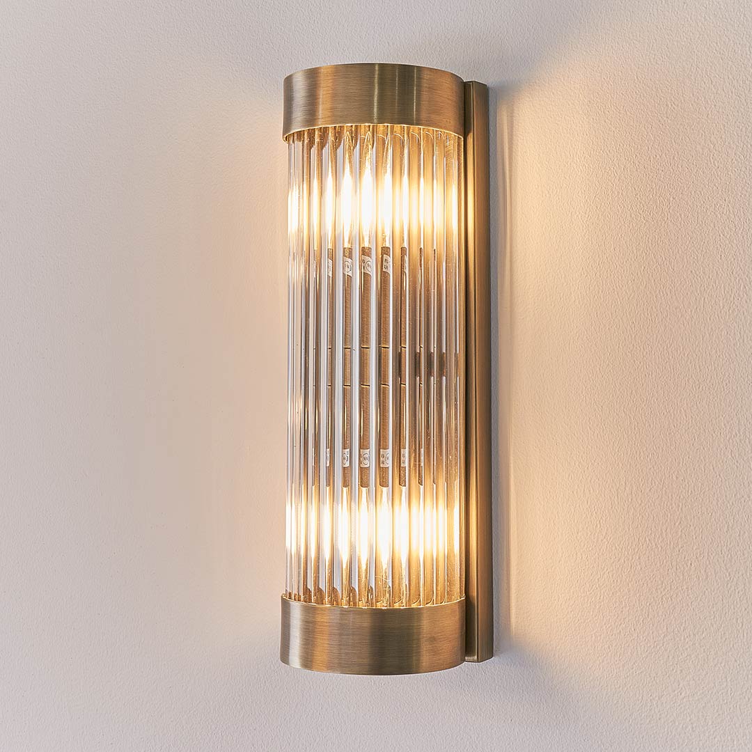 Naples Nasir Brass Wall Light By RV ASTLEY Ex Display - Reduced To Clear-Renaissance Design Studio