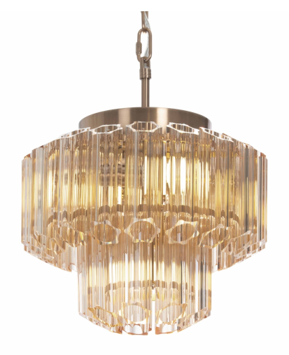 Nasser Brass finish Chandelier by RV Astley-Renaissance Design Studio
